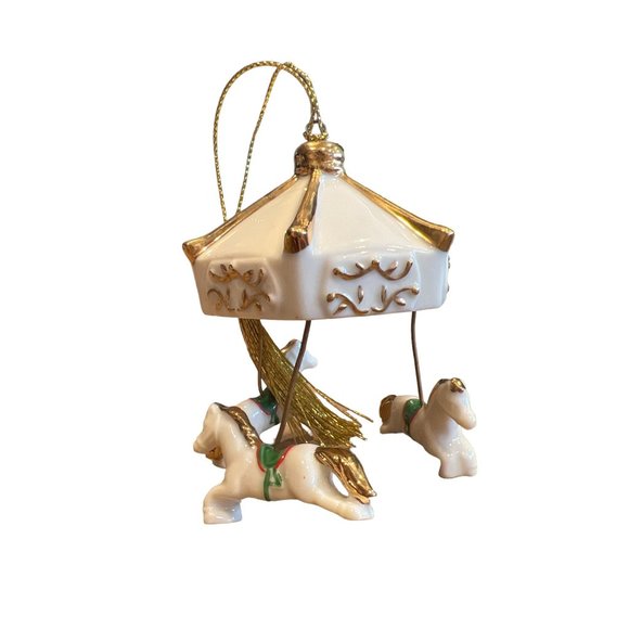 Mikasa Carousel Holiday Magic Horses Merry Go Round Christmas‎ Ornament - Picture 4 of 6